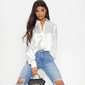 Pretty‎ Little Thing Shiny Blouse